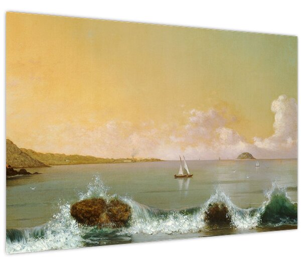 Tablou - Martin Johnson Heade, Rio de Janeiro Bay, reproducere (90x60 cm)