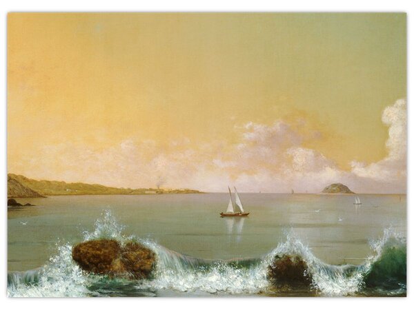 Tablou - Martin Johnson Heade, Rio de Janeiro Bay, reproducere (70x50 cm)