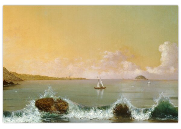 Tablou - Martin Johnson Heade, Rio de Janeiro Bay, reproducere (90x60 cm)