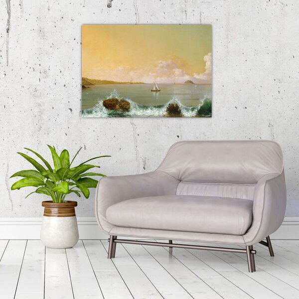 Tablou - Martin Johnson Heade, Rio de Janeiro Bay, reproducere (70x50 cm)