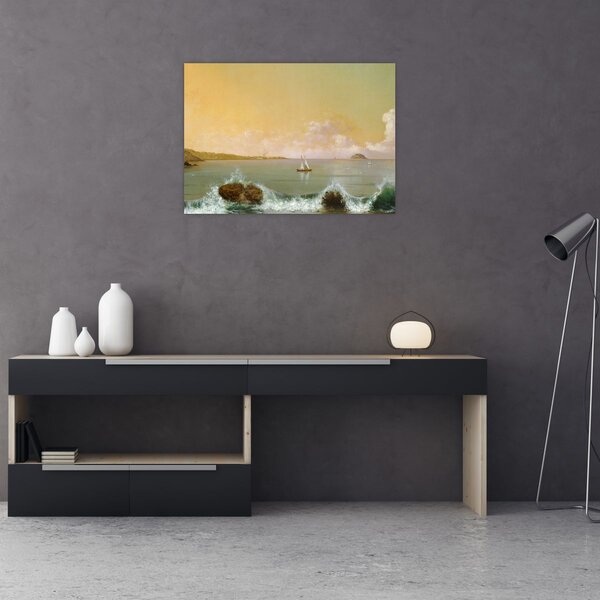 Tablou - Martin Johnson Heade, Rio de Janeiro Bay, reproducere (70x50 cm)