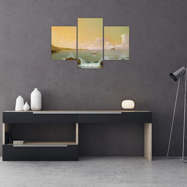 Tablou - Martin Johnson Heade, Rio de Janeiro Bay, reproducere (90x60 cm)