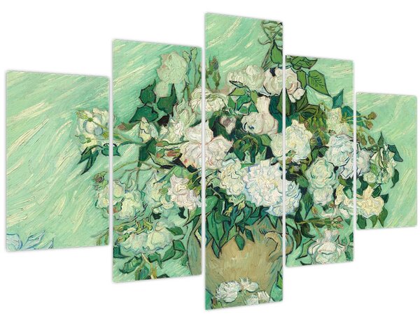 Tablou - Vincent van Gogh, Roses, reproducere (150x105 cm)