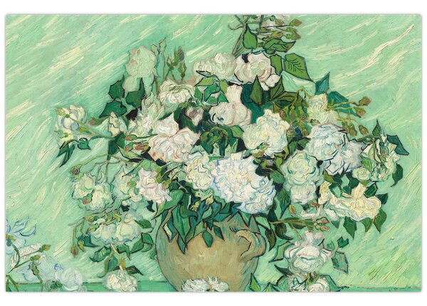 Tablou - Vincent van Gogh, Roses, reproducere (90x60 cm)