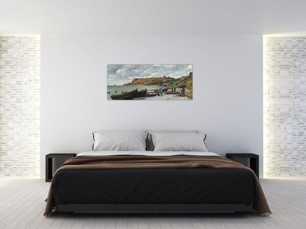 Tablou - Claude Monet, Sainte Adresse, reproducere (120x50 cm)