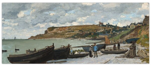 Tablou - Claude Monet, Sainte Adresse, reproducere (120x50 cm)