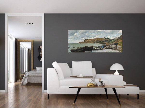 Tablou - Claude Monet, Sainte Adresse, reproducere (120x50 cm)