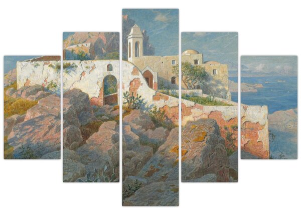 Tablou - William Stanley Haseltine, Santa Maria a Cetrella, Anacapri, reproducere (150x105 cm)