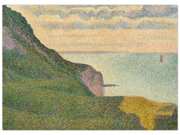 Tablou - Georges Seurat, Seascape at Port-en-Bessin, Normandy, reproducere (70x50 cm)