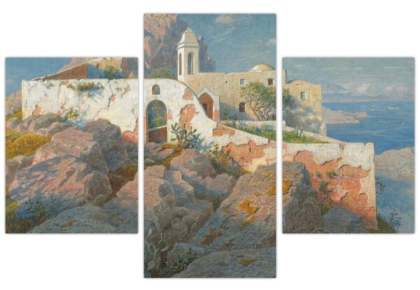 Tablou - William Stanley Haseltine, Santa Maria a Cetrella, Anacapri, reproducere (90x60 cm)