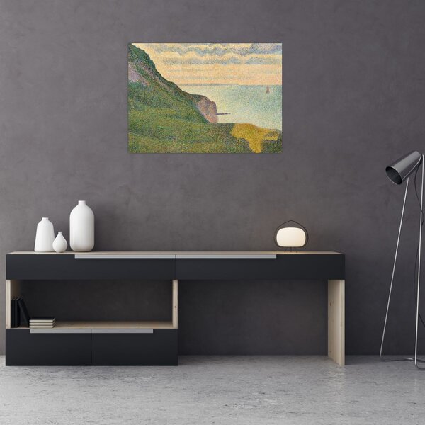 Tablou - Georges Seurat, Seascape at Port-en-Bessin, Normandy, reproducere (70x50 cm)