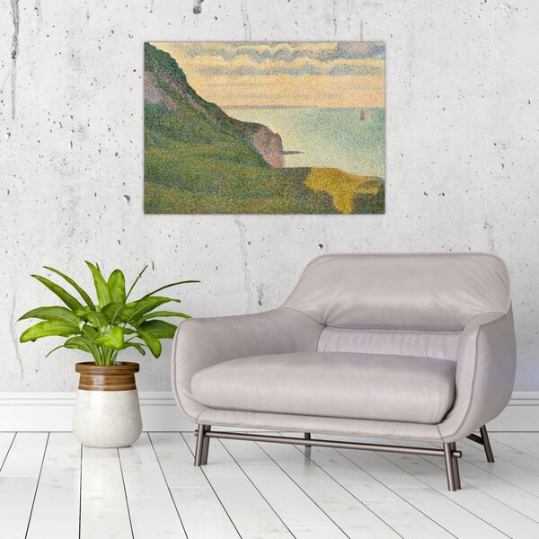 Tablou - Georges Seurat, Seascape at Port-en-Bessin, Normandy, reproducere (70x50 cm)