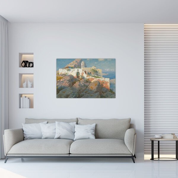 Tablou - William Stanley Haseltine, Santa Maria a Cetrella, Anacapri, reproducere (90x60 cm)
