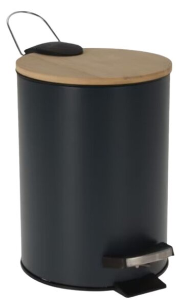 Coș de gunoi cu pedală, capacitate 3l, culoarea bleumarin, 17x24 cm