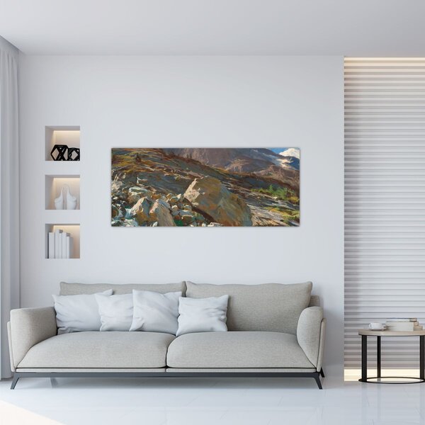 Tablou - John Singer Sargent, Simplon Pass, reproducere (120x50 cm)