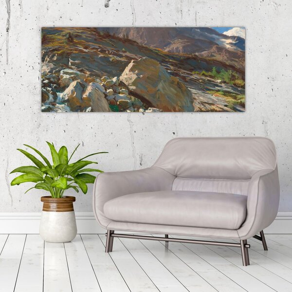 Tablou - John Singer Sargent, Simplon Pass, reproducere (120x50 cm)