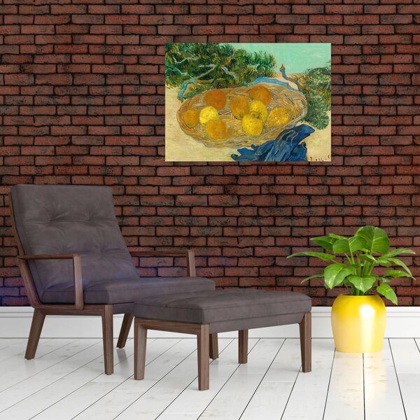 Tablou - Vincent van Gogh, Still Life of Oranges and Lemons with Blue Gloves, reproducere (70x50 cm)