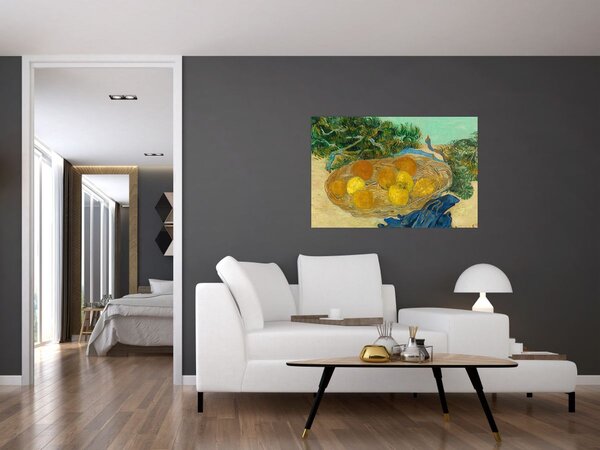 Tablou - Vincent van Gogh, Still Life of Oranges and Lemons with Blue Gloves, reproducere (90x60 cm)