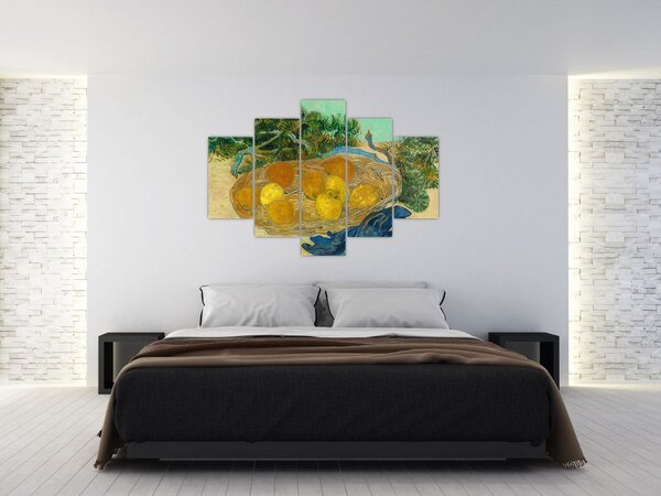 Tablou - Vincent van Gogh, Still Life of Oranges and Lemons with Blue Gloves, reproducere (150x105 cm)