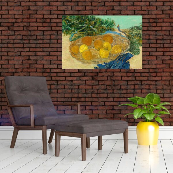 Tablou - Vincent van Gogh, Still Life of Oranges and Lemons with Blue Gloves, reproducere (90x60 cm)