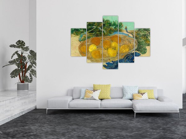 Tablou - Vincent van Gogh, Still Life of Oranges and Lemons with Blue Gloves, reproducere (150x105 cm)