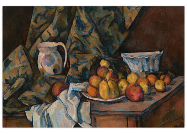 Tablou - Paul Cézanne, Still Life with Apples and Peaches, reproducere (90x60 cm)