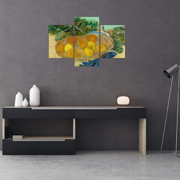 Tablou - Vincent van Gogh, Still Life of Oranges and Lemons with Blue Gloves, reproducere (90x60 cm)