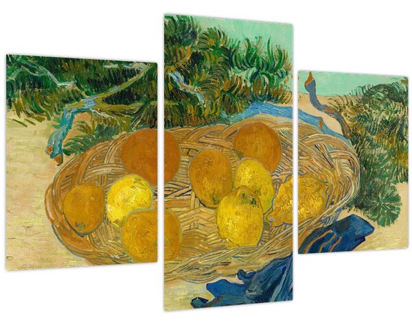 Tablou - Vincent van Gogh, Still Life of Oranges and Lemons with Blue Gloves, reproducere (90x60 cm)