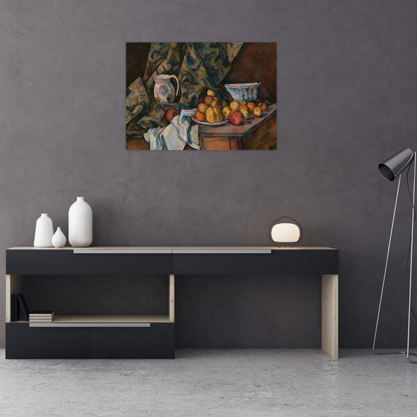 Tablou - Paul Cézanne, Still Life with Apples and Peaches, reproducere (70x50 cm)