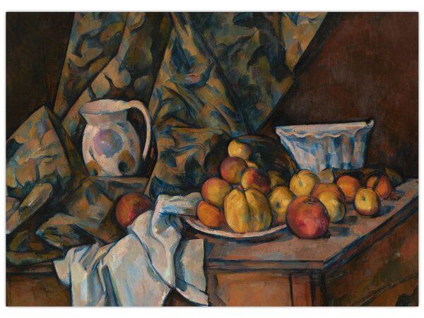 Tablou - Paul Cézanne, Still Life with Apples and Peaches, reproducere (70x50 cm)