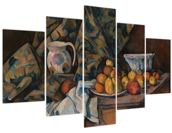 Tablou - Paul Cézanne, Still Life with Apples and Peaches, reproducere (150x105 cm)