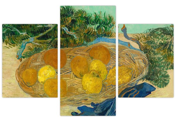 Tablou - Vincent van Gogh, Still Life of Oranges and Lemons with Blue Gloves, reproducere (90x60 cm)