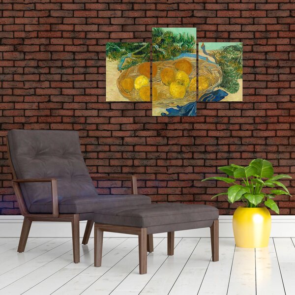 Tablou - Vincent van Gogh, Still Life of Oranges and Lemons with Blue Gloves, reproducere (90x60 cm)