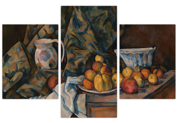 Tablou - Paul Cézanne, Still Life with Apples and Peaches, reproducere (90x60 cm)