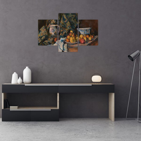 Tablou - Paul Cézanne, Still Life with Apples and Peaches, reproducere (90x60 cm)
