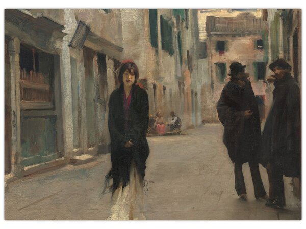 Tablou - John Singer Sargent, Street in Venice, reproducere (70x50 cm)