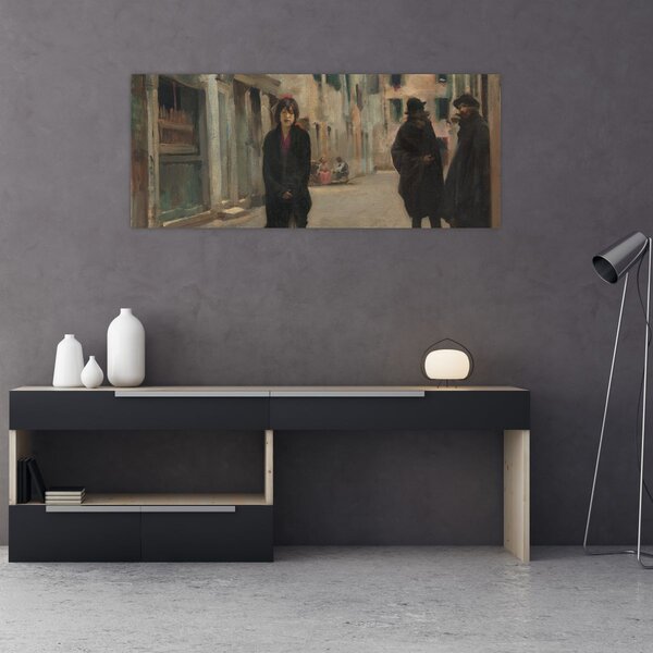 Tablou - John Singer Sargent, Street in Venice, reproducere (120x50 cm)