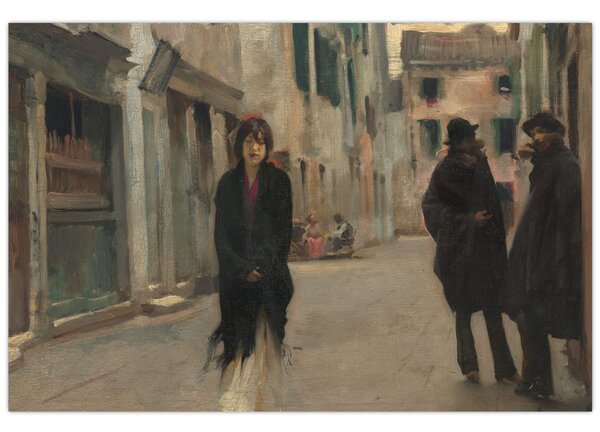 Tablou - John Singer Sargent, Street in Venice, reproducere (90x60 cm)