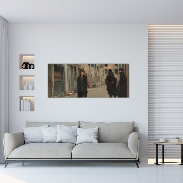 Tablou - John Singer Sargent, Street in Venice, reproducere (120x50 cm)