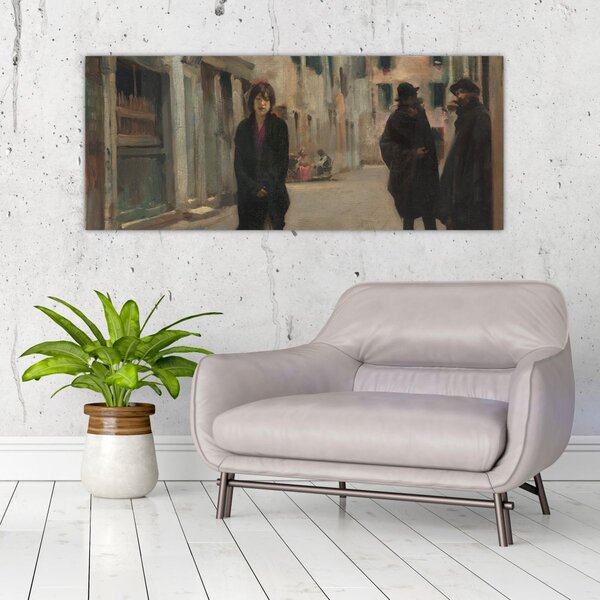 Tablou - John Singer Sargent, Street in Venice, reproducere (120x50 cm)