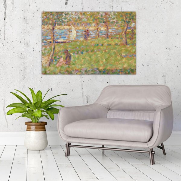 Tablou - Georges Seurat, Study for "La Grande Jatte", reproducere (90x60 cm)