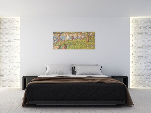 Tablou - Georges Seurat, Study for "La Grande Jatte", reproducere (120x50 cm)