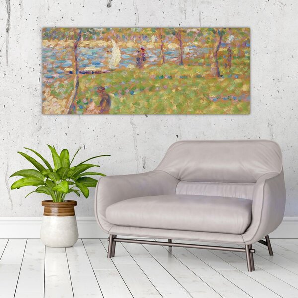 Tablou - Georges Seurat, Study for "La Grande Jatte", reproducere (120x50 cm)