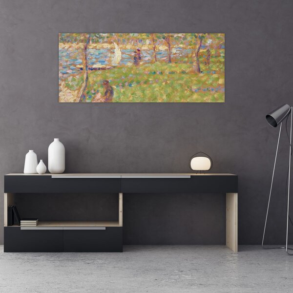 Tablou - Georges Seurat, Study for "La Grande Jatte", reproducere (120x50 cm)