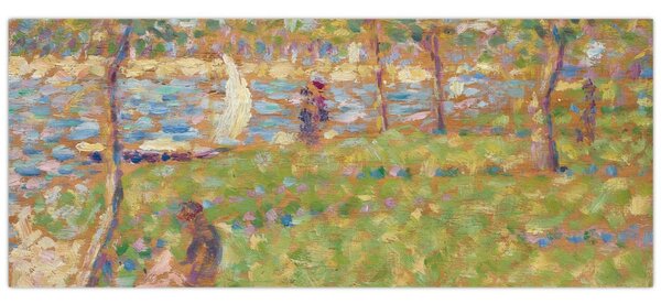 Tablou - Georges Seurat, Study for "La Grande Jatte", reproducere (120x50 cm)