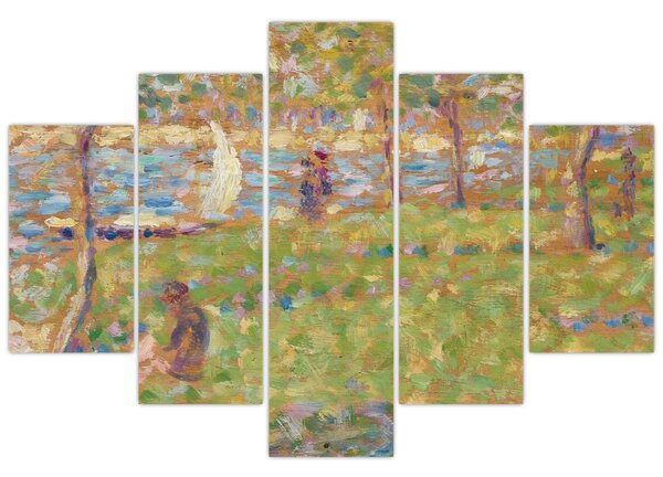 Tablou - Georges Seurat, Study for "La Grande Jatte", reproducere (150x105 cm)