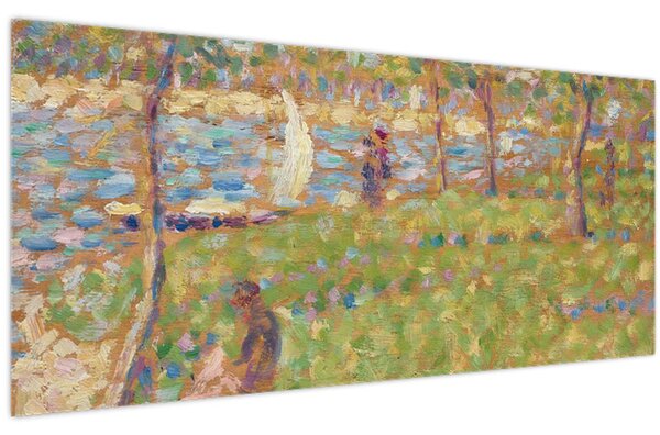 Tablou - Georges Seurat, Study for "La Grande Jatte", reproducere (120x50 cm)