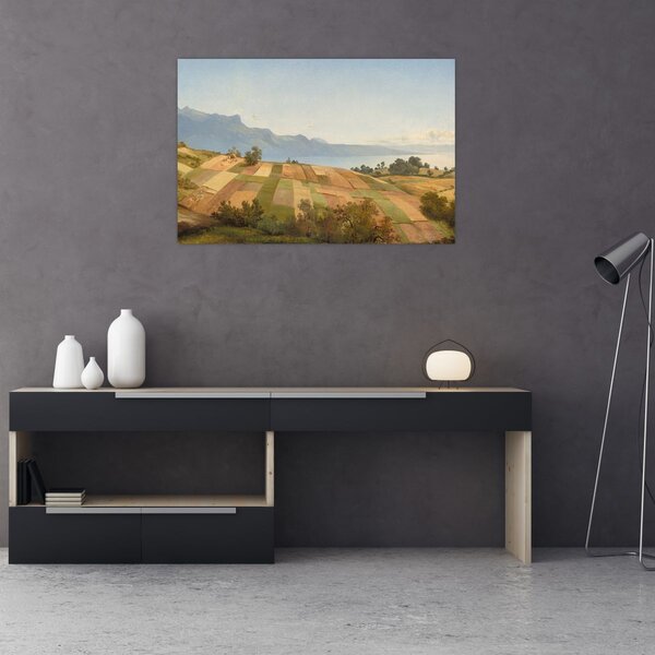 Tablou - Alexandre Calame, Swiss Landscape, reproducere (90x60 cm)