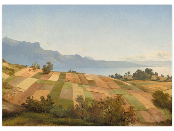 Tablou - Alexandre Calame, Swiss Landscape, reproducere (70x50 cm)