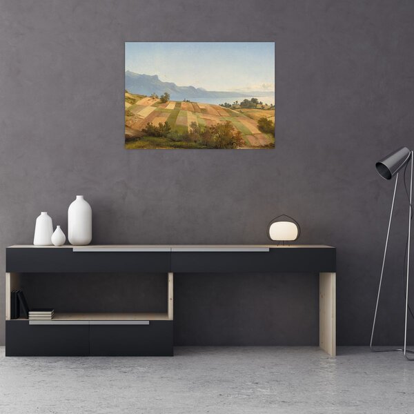 Tablou - Alexandre Calame, Swiss Landscape, reproducere (70x50 cm)